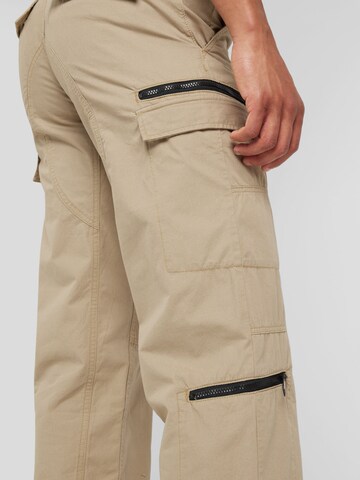 Regular Pantalon cargo WEEKDAY en beige