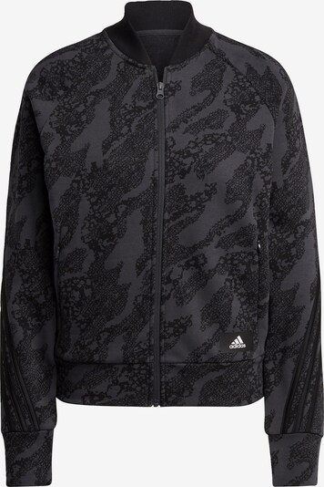 sötétszürke / fekete / fehér ADIDAS PERFORMANCE Sportdzseki, Termék nézet