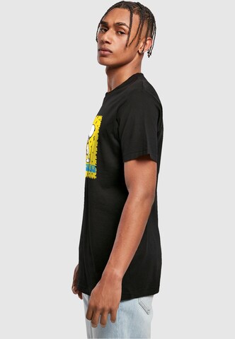 Merchcode Shirt 'Peanuts - Player' in Zwart