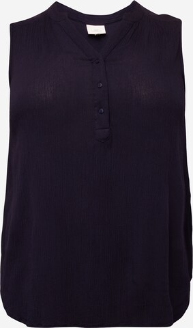 ONLY Carmakoma - Blusa 'JETTE' en azul: frente