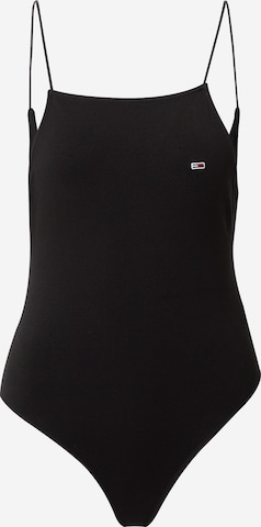 Tommy Jeans Shirt Bodysuit in Black: front