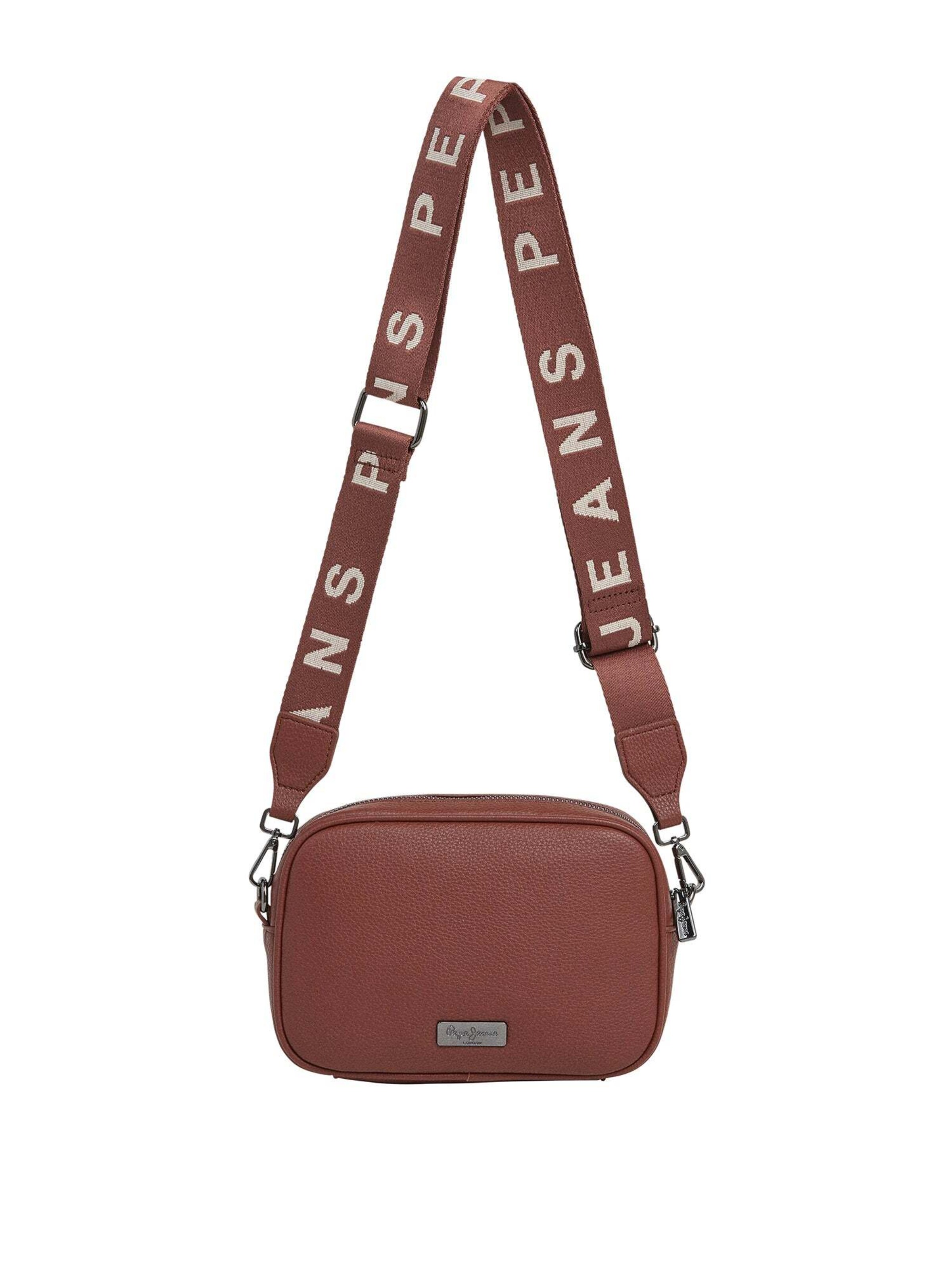 Pepe Jeans Schoudertas ' GEORGINA ' in Bruin