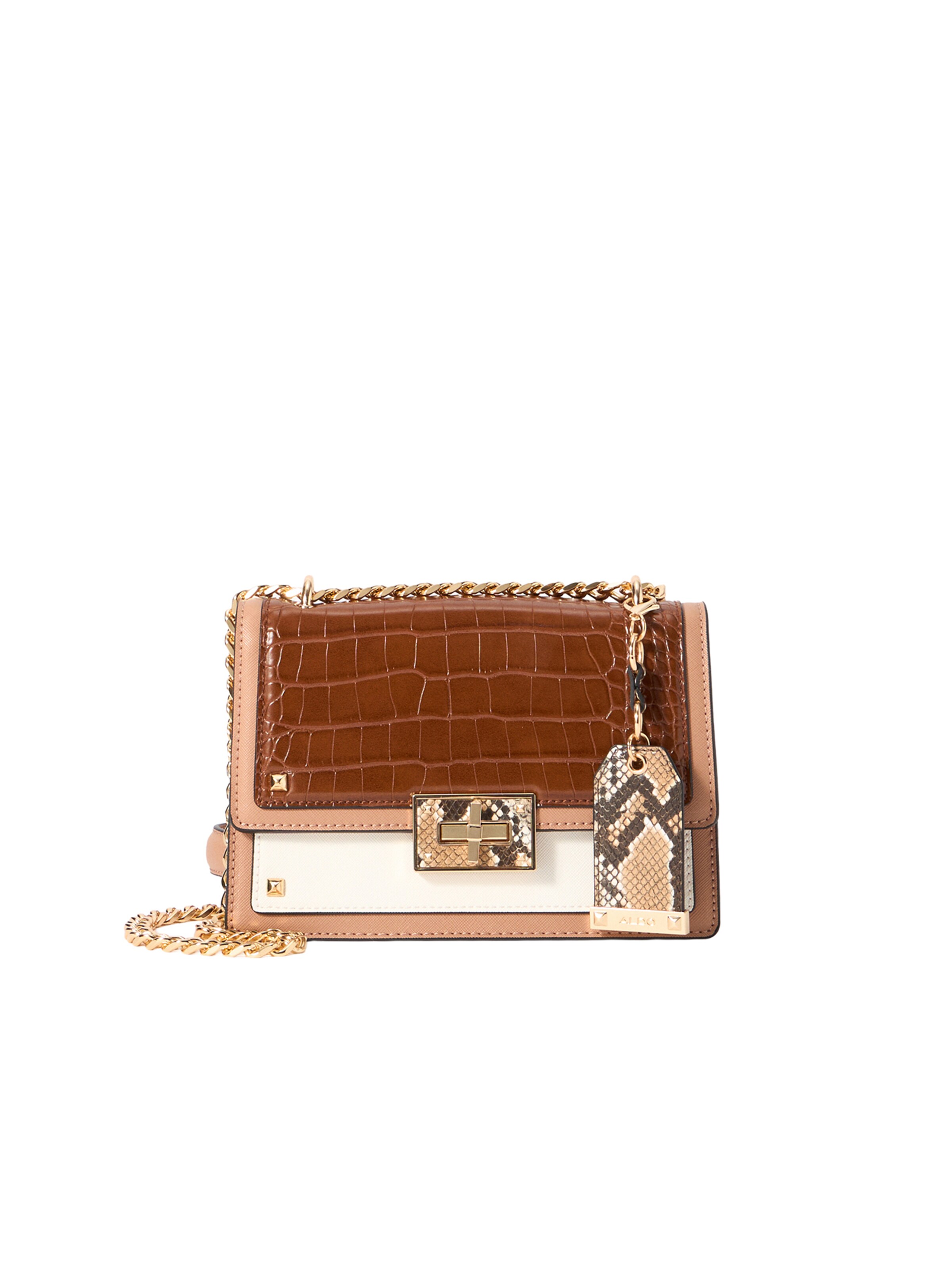 ALDO Schoudertas &#x27;BYWORTH&#x27; in Bruin: voorkant