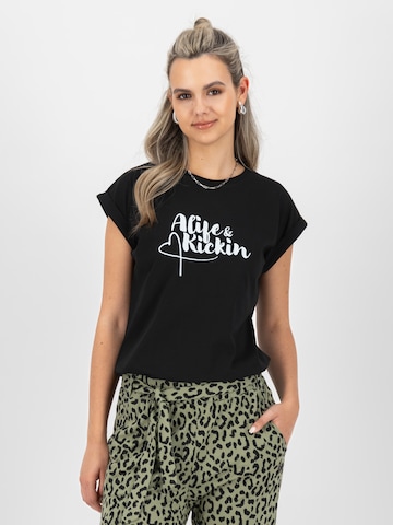 Maglietta 'EnidAK P' di Alife and Kickin in nero: frontale