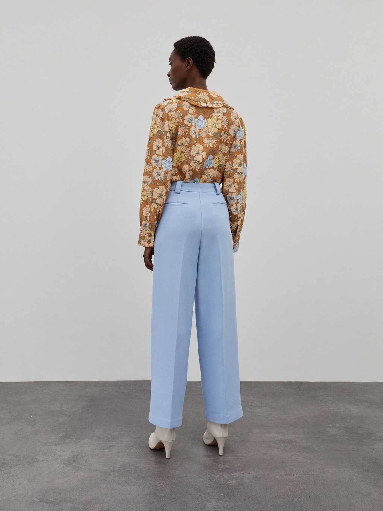 EDITED Pantalon 'Anne' Lichtblauw