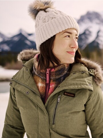 COLUMBIA Beanie 'Columbia Boundless Days Cable Knit Pom Beanie' in Beige: front