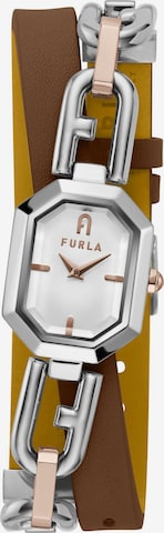 Montre à affichage analogique 'Octagonal' FURLA en marron : devant