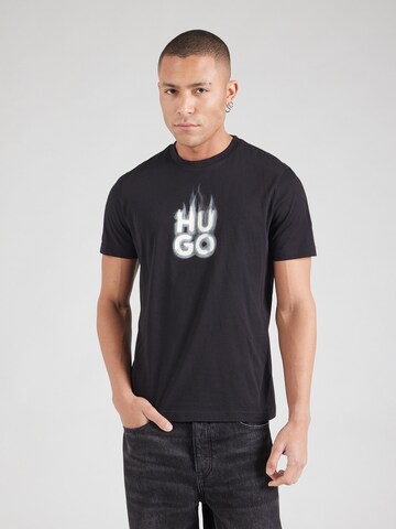 Tricou 'Dalayer' de la HUGO pe negru: față