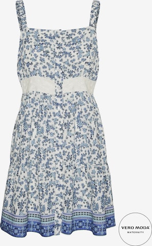 Vero Moda Maternity - Vestido 'Milan' en azul: frente