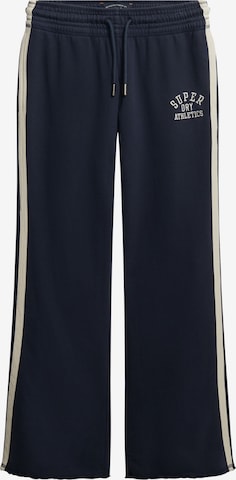 évasé Pantalon 'Essentials' Superdry en bleu : devant