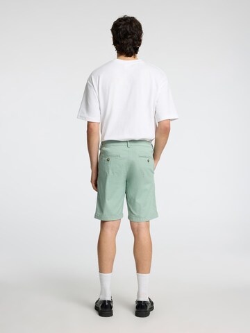 Coupe slim Pantalon 'SLHMiles' SELECTED en vert