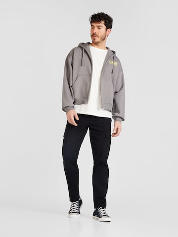 WEEKDAY Zip-Up Hoodie in Grey