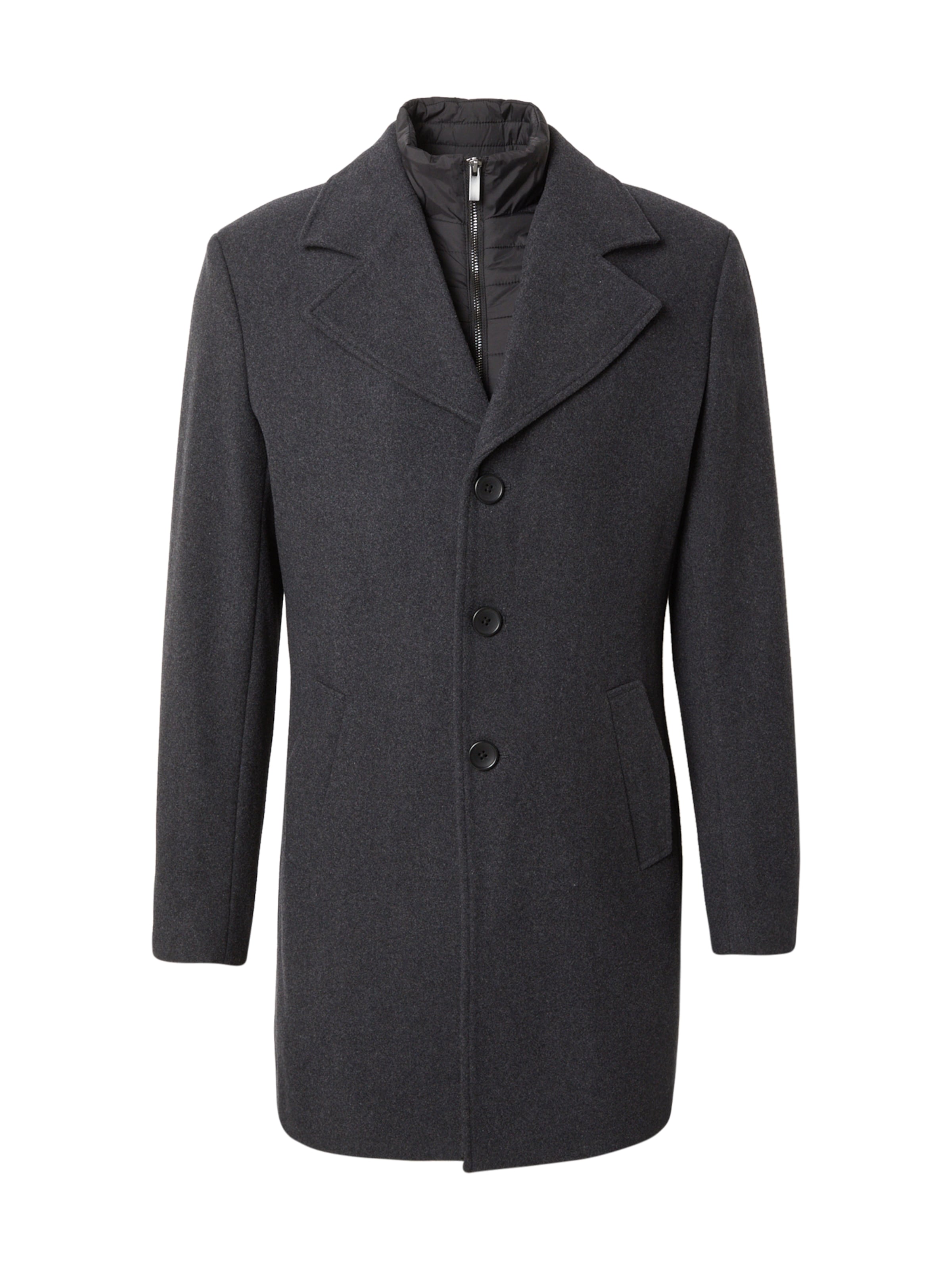 Bruun & Stengade Přechodný kabát 'Auckland' – šedá: přední strana