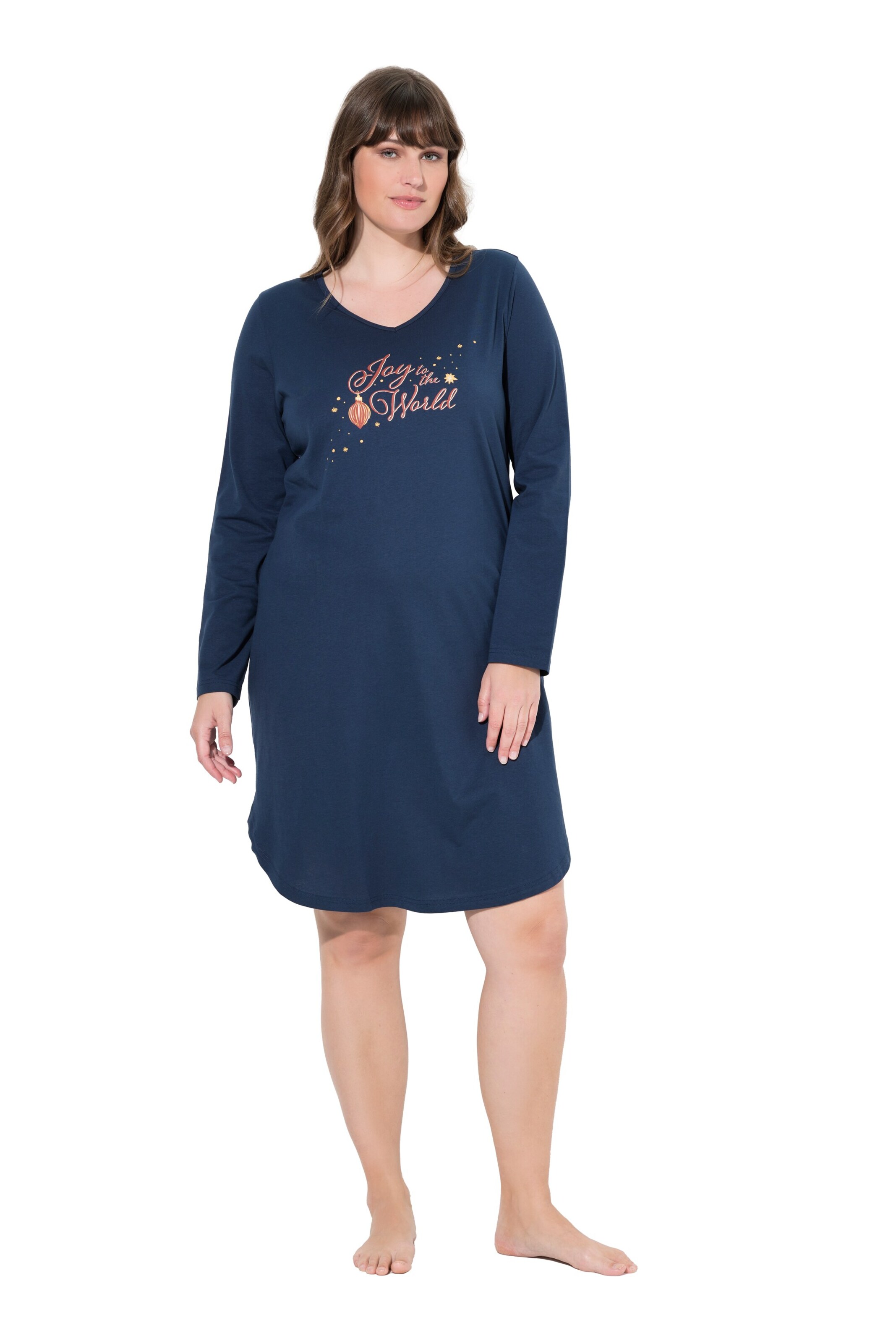 Ulla Popken Nightgown in Blue: front