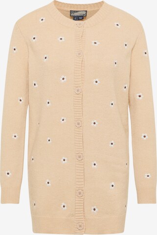 Cardigan DreiMaster Vintage en beige : devant