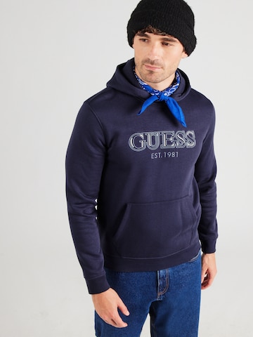 GUESS Sweatshirt in Blue: front