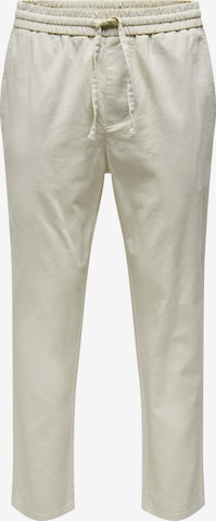 Pantalon 'Linus' Only & Sons en gris : devant