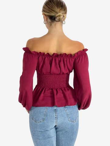 Elara Bluse in Rot