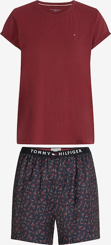 sarkans Tommy Hilfiger Underwear Pidžama ar šortiem: no priekšpuses