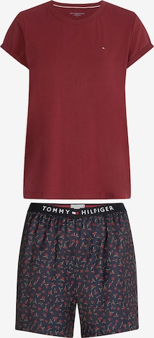 Tommy Hilfiger Underwear Short Pajama Set in Red: front