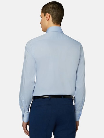 Boggi Milano Slim fit Zakelijk overhemd in Blauw