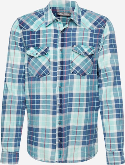 LTB Camisa 'Rohan' en azul / aqua / gris / rojo, Vista del producto