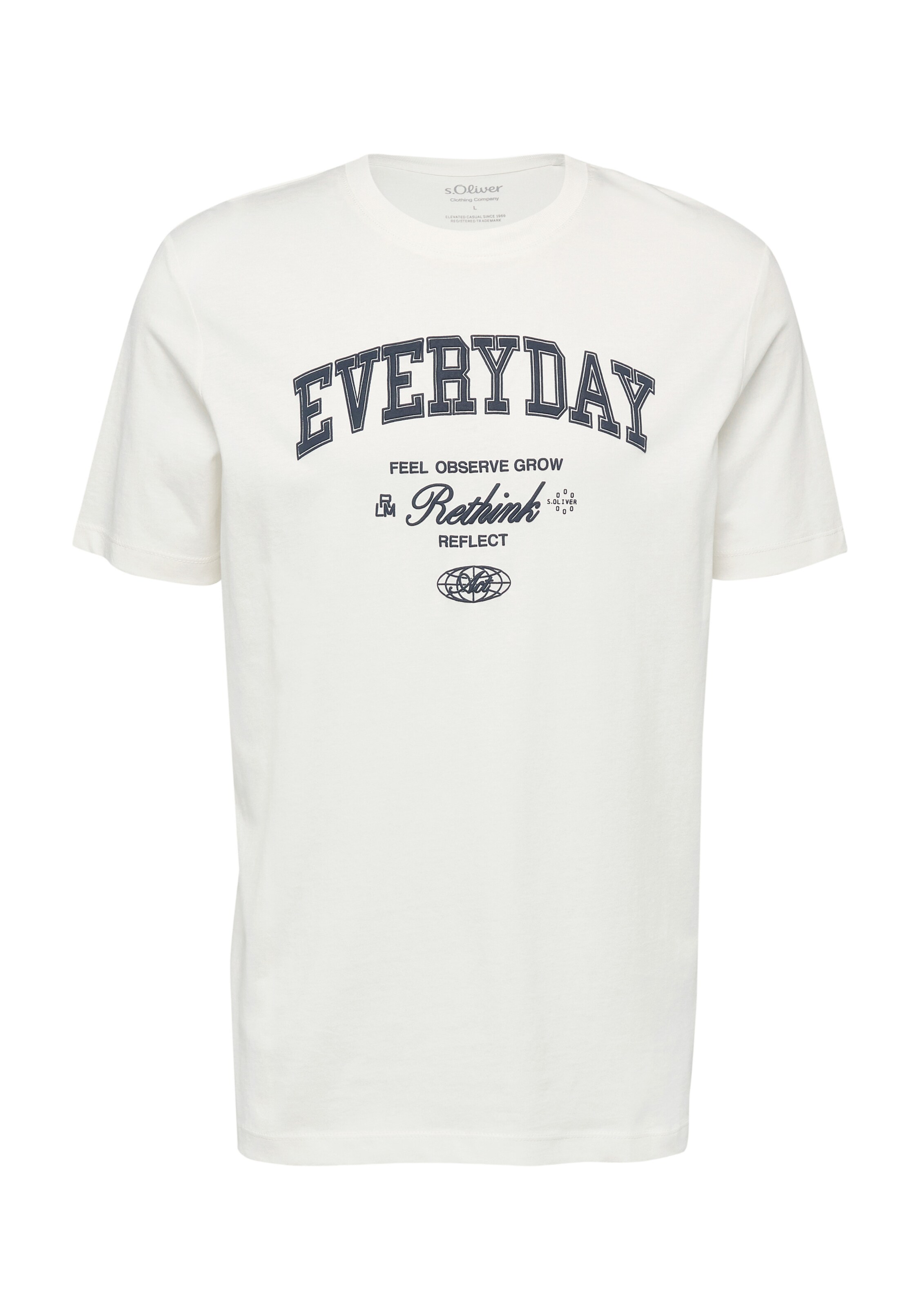 s.Oliver Shirt in Light beige / Marine blue, Item view