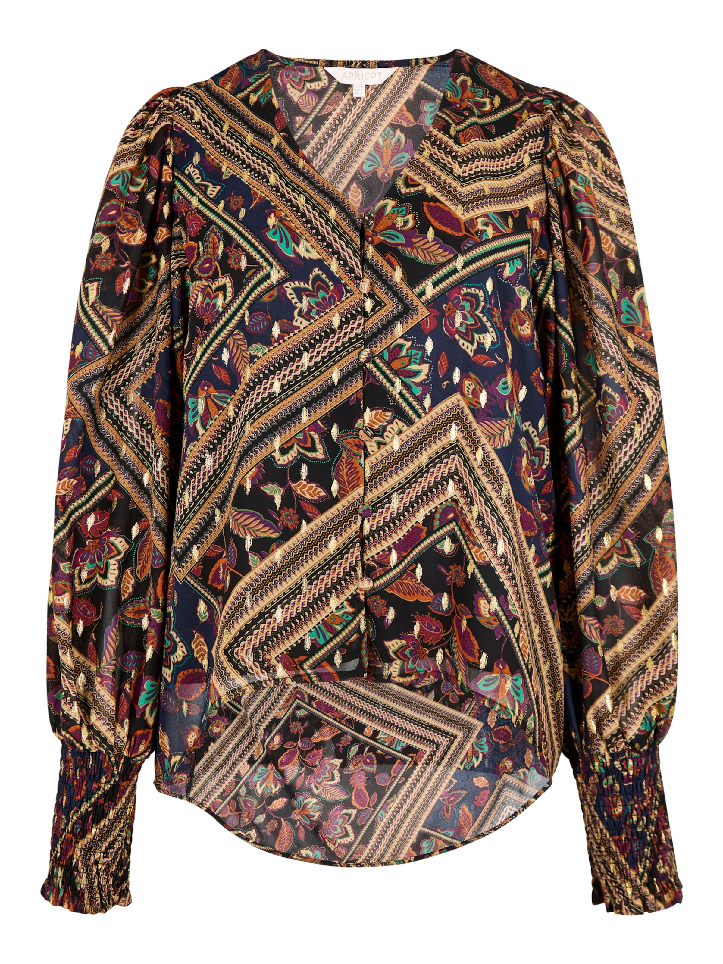 Apricot Blouse ' ' in Blauw: voorkant