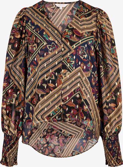 Apricot Gold Foil Floral Blouse ' ' in XS in navy, Produktansicht