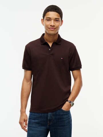 T-Shirt TOMMY HILFIGER en marron : devant