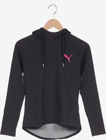 PUMA Sweatshirt & Zip-Up Hoodie in XS in Grey: front