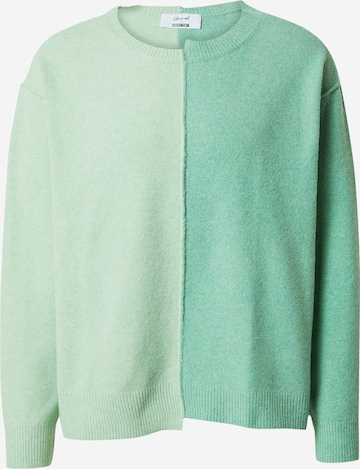 Sinned x ABOUT YOU Sweater 'Lewis' in Green: front