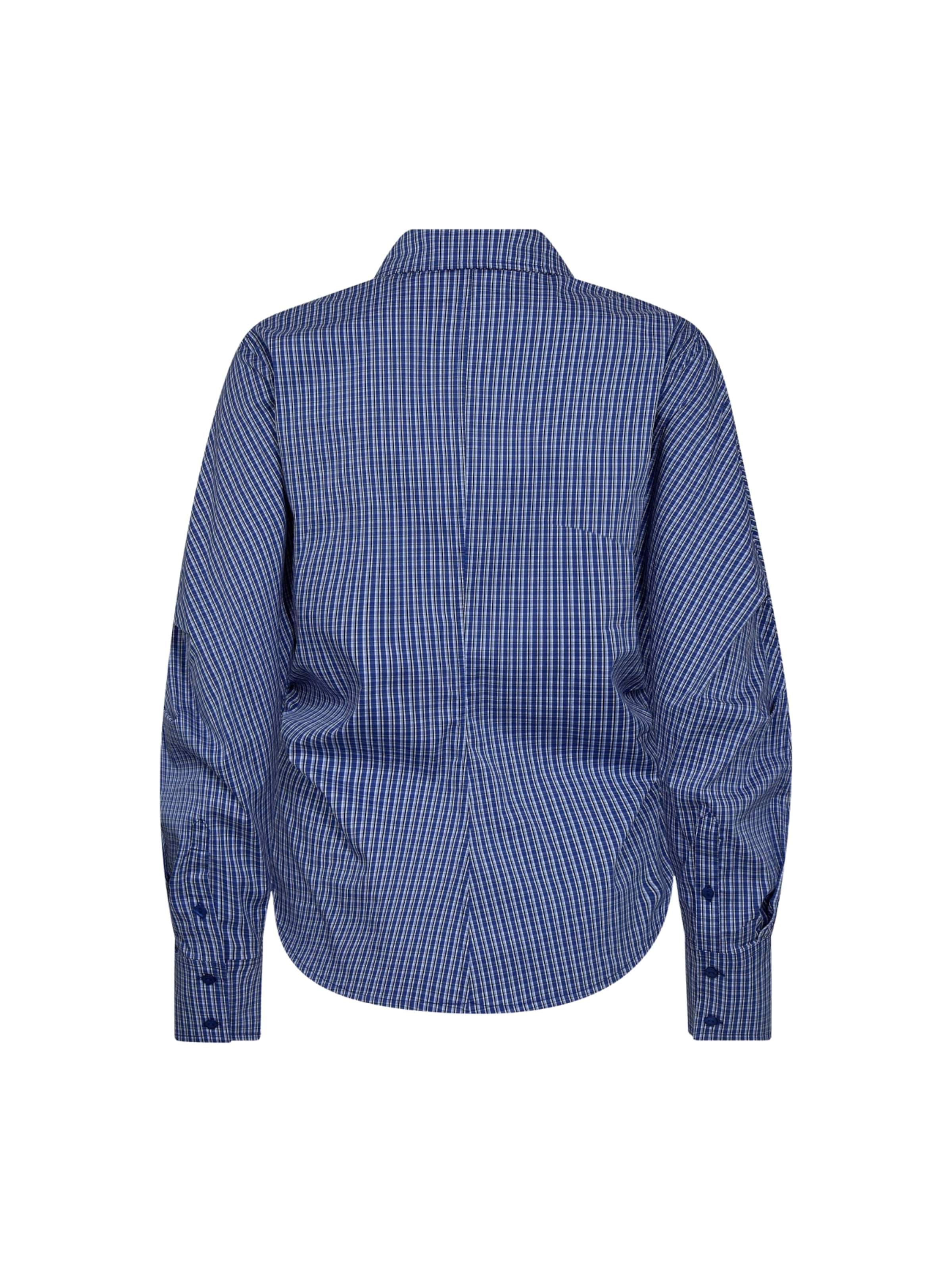 T-shirt ' AnizaCC ' co'couture en bleu