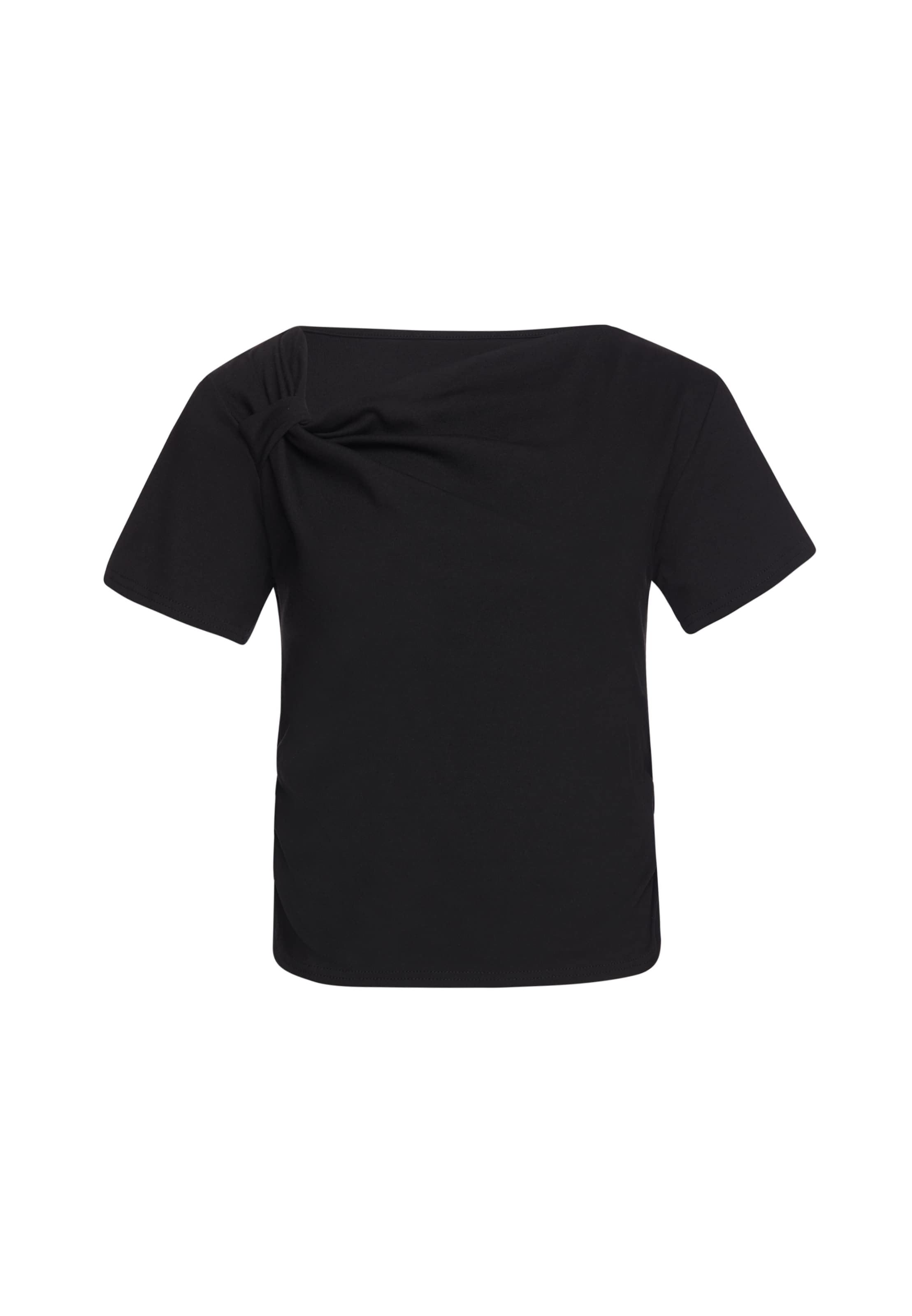 usha BLACK LABEL Shirt in Zwart: voorkant