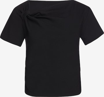 usha BLACK LABEL Shirt in Zwart: voorkant