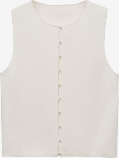 MANGO Pletená vesta - bílá, Produkt