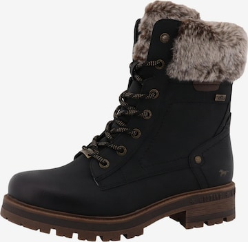 Bottines à lacets 'Darleen' MUSTANG en noir : devant