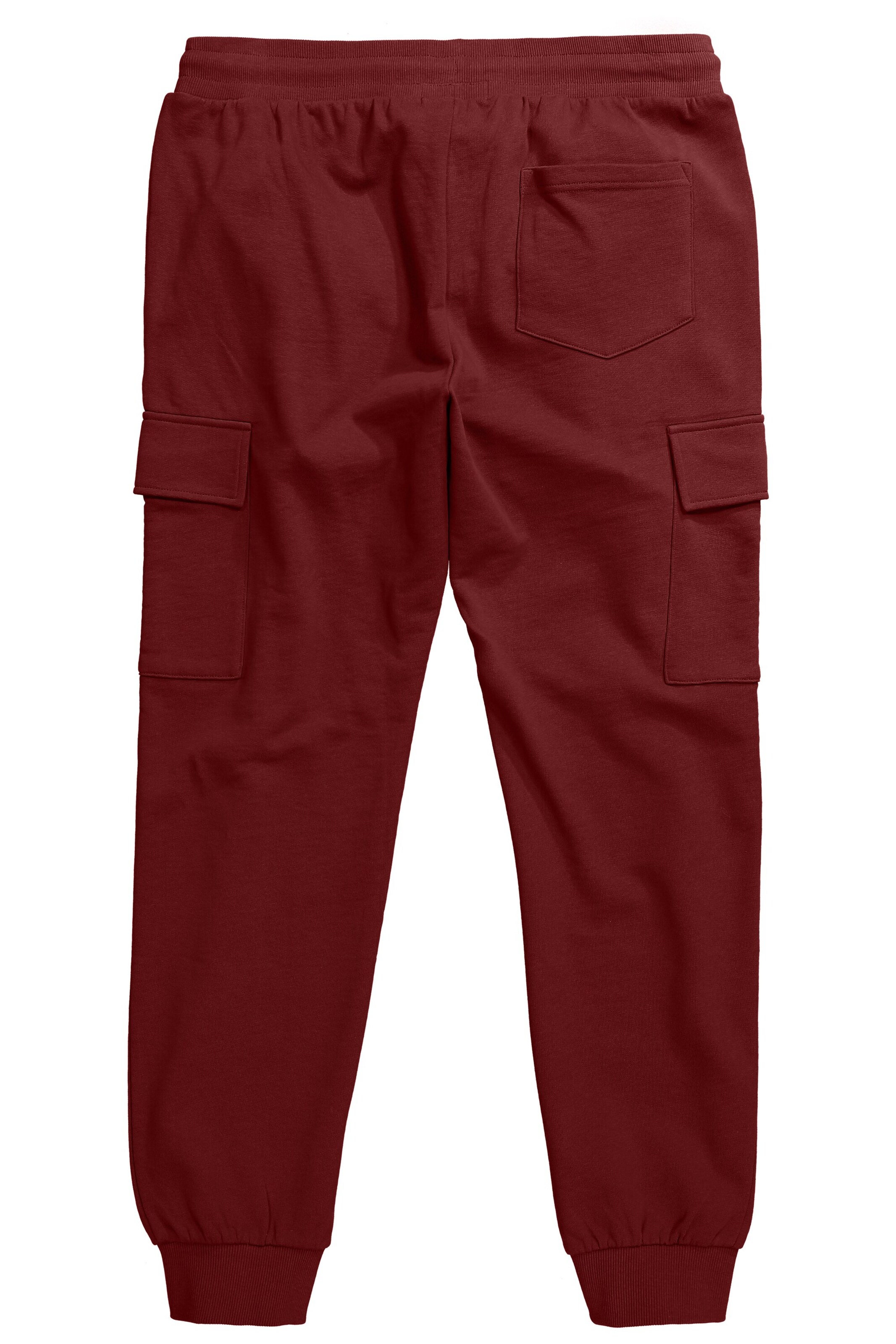 Men Plus Tapered Cargobroek in Rood