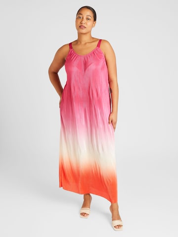 ONLY Carmakoma Καλοκαιρινό φόρεμα 'JILLY' σε ροζ: μπροστά