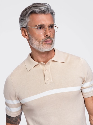 Ombre Shirt in Beige