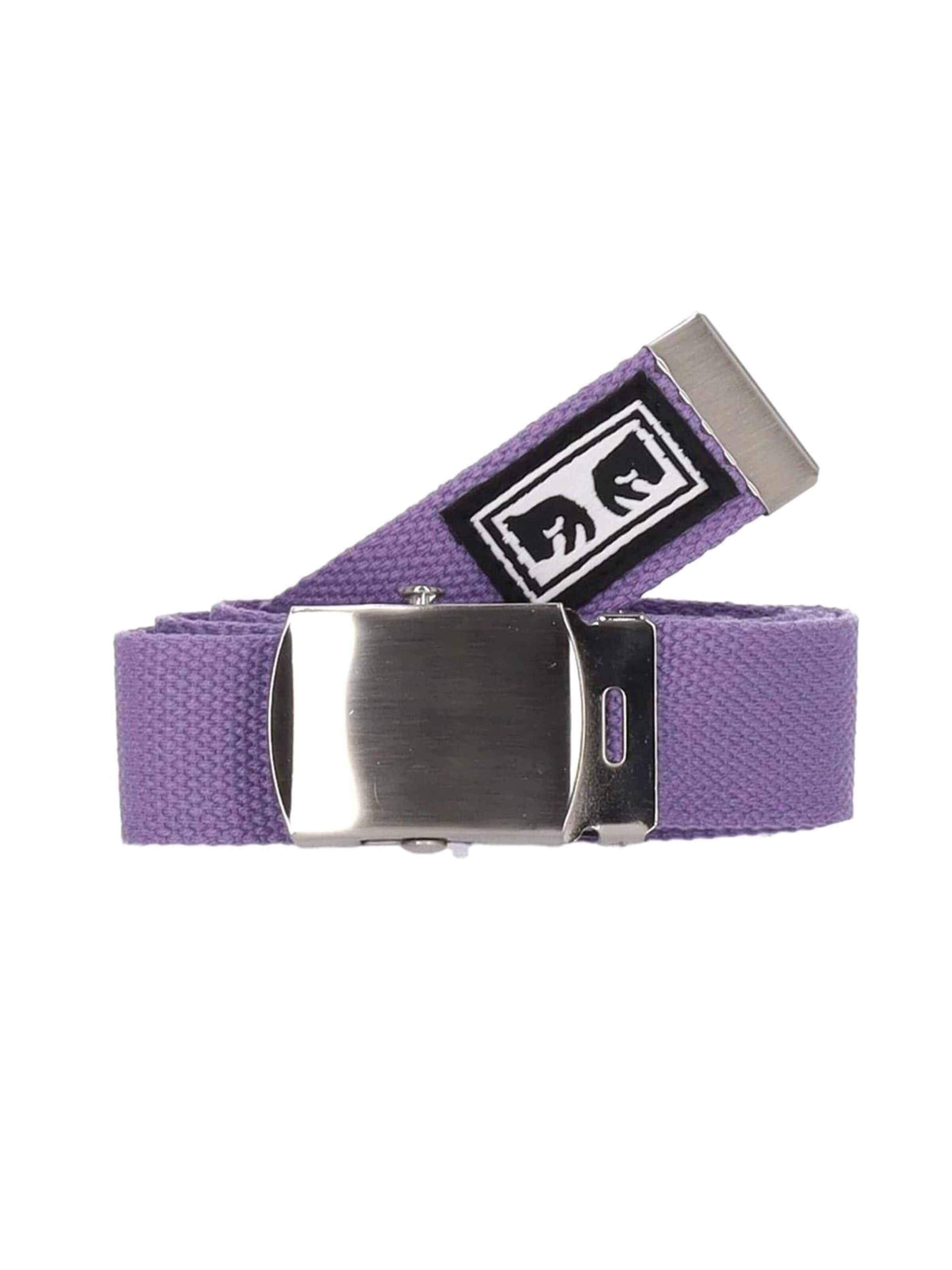 Obey Belt 'Big Boy Web Belt Lavender Silk' in Purple: front