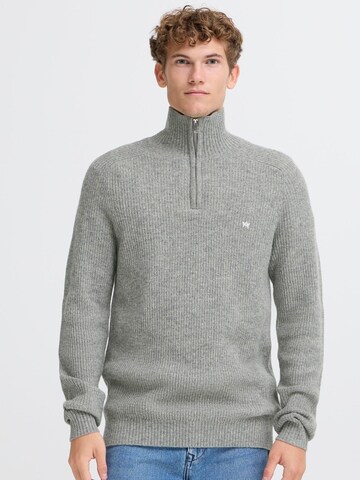 Kronstadt Sweater ' KSDoors half Zip ' in Grey