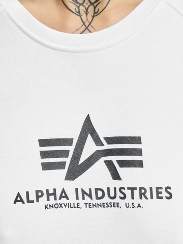 ALPHA INDUSTRIES Sweatshirt in Weiß