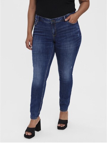 Vero Moda Curve Skinny Jeans 'VMCSeven' in Blue: front