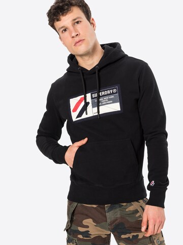 Sweat-shirt 'Sport Jock' Superdry en noir : devant