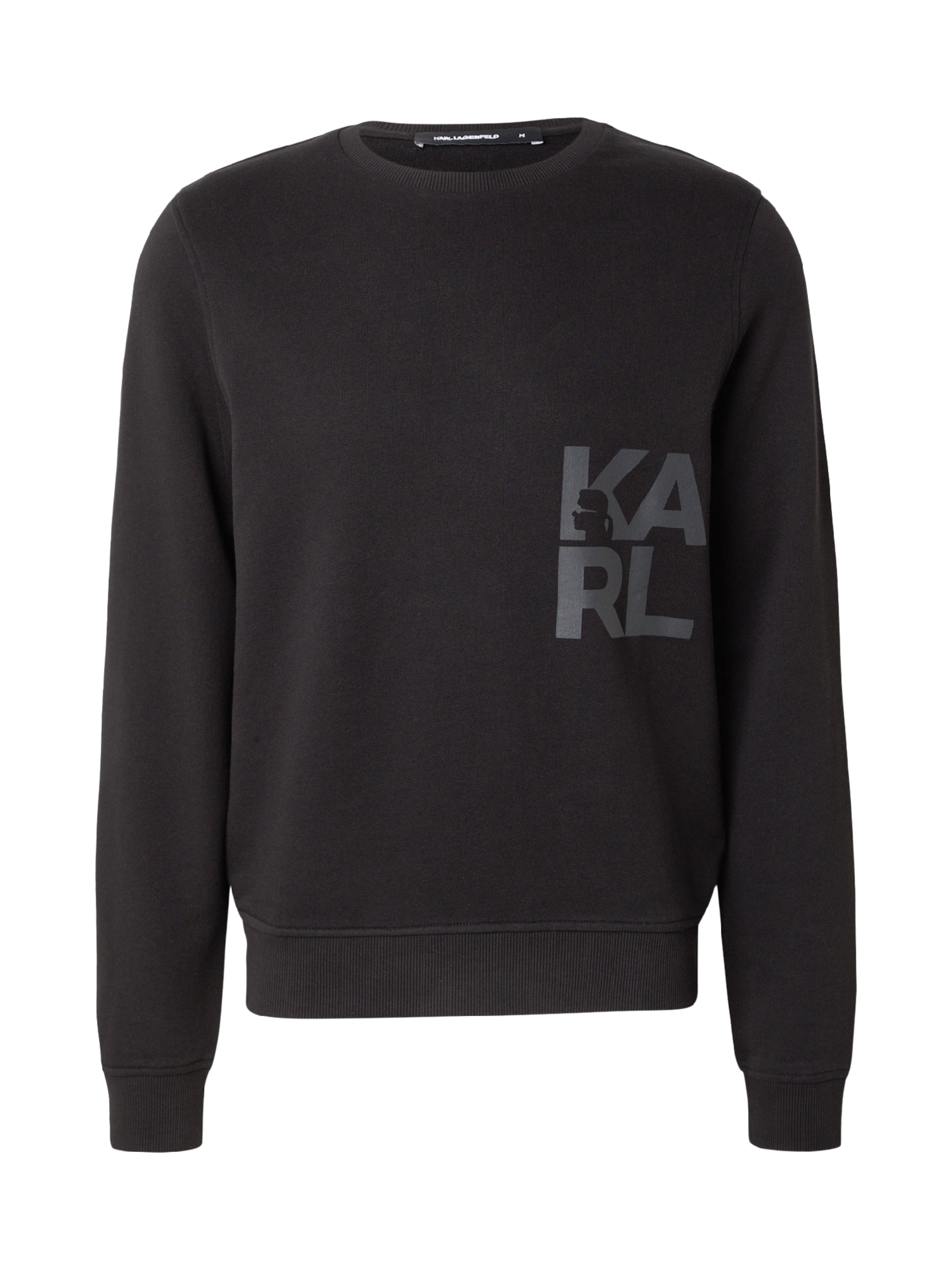 Karl Lagerfeld Mikina - Čierna: predná strana