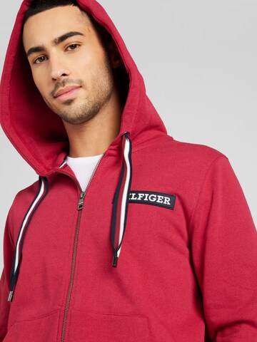 Veste de survêtement TOMMY HILFIGER en rouge