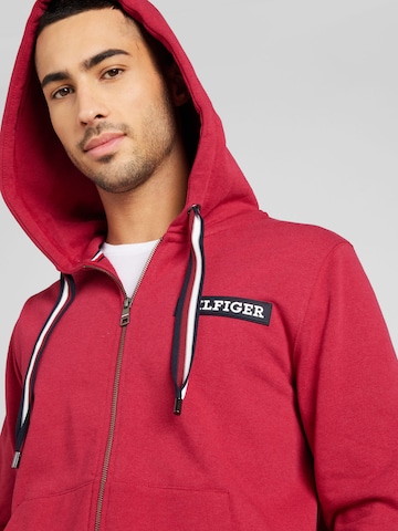 TOMMY HILFIGER Sweatjacke in Rot