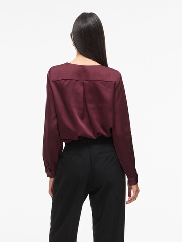 Chemisier 'ELLETTE' VILA en rouge