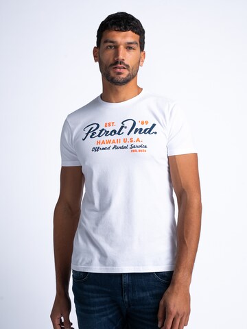 Petrol Industries Bluser & t-shirts 'Bonfire' i hvid: forside